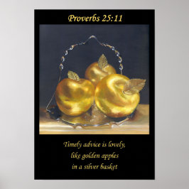 Golden Apples. Christian poster A3  ポスター