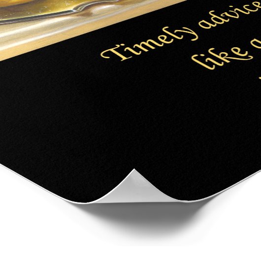 Golden Apples. Christian poster A3  ポスター (角)