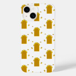  Golden Archway Portal – Minimalist Abstract Case-Mate iPhone 14ケース