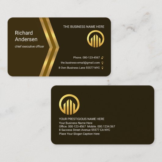 Golden Arrows Moving Forward Manager 名刺 (正面/裏面)