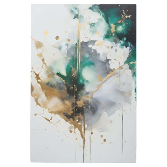 Golden Aurora メタルプリント (正面)