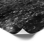 Golden Autumn Lake - Black & White Nordic Edition ポスター (コーナー)