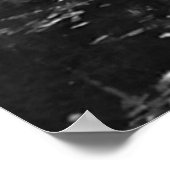 Golden Autumn Lake - Black & White Nordic Edition ポスター (角)