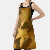 Golden Autumn Leaves Christmas Gift エプロン (インサイチュ)