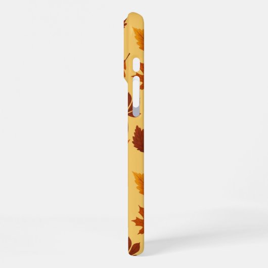 Golden Autumn Leaves iPhoneケース (左側面)