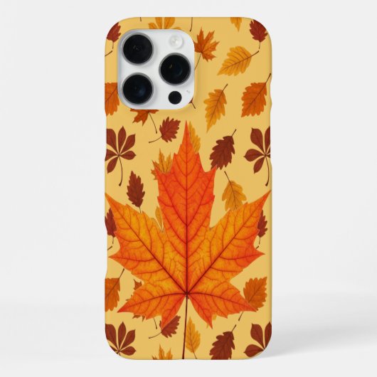 Golden Autumn Leaves iPhoneケース (裏面)