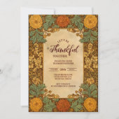 Golden Autumn Thanksgiving Celebration 招待状 (正面)