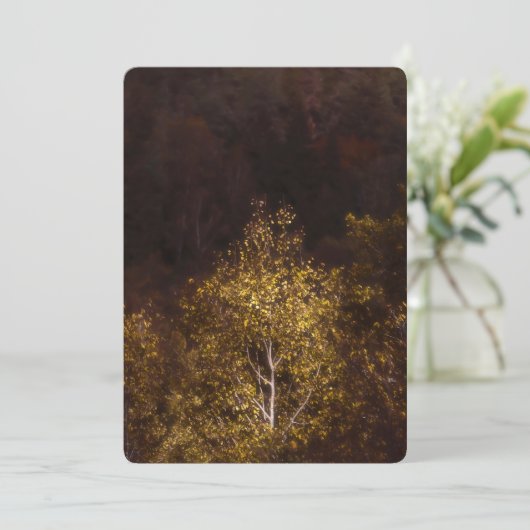 Golden autumn tree シーズンカード (スタンド正面)