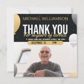 Golden Balloon Retirement Party Photo Invitation (正面)