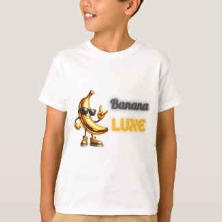 Golden Banana – Cool Fruit with Rockstar Attitude Tシャツ