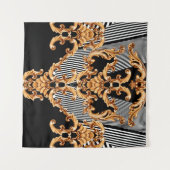 Golden baroque ornament タペストリー (正面(横))