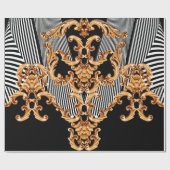Golden baroque ornament ラッピングペーパー (フラット)