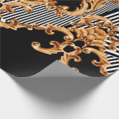 Golden baroque ornament ラッピングペーパー (角)