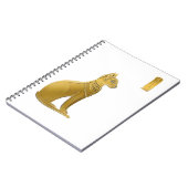 Golden Bastet – エジプトの猫の保護女神 ノートブック (左側)