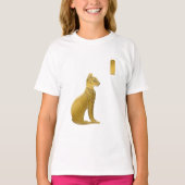Golden Bastet – エジプトの猫の保護女神 Tシャツ (正面)
