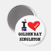 GOLDEN BAY-SINGLETON - I Love マグネット (正面/裏面)