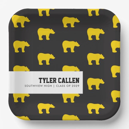 Golden Bear Graduation Party ペーパープレート (正面)