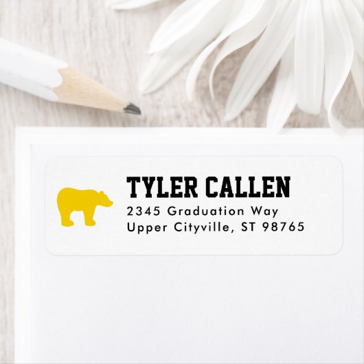 Golden Bear Varsity Graduation Address ラベル (インサイチュ)