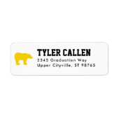 Golden Bear Varsity Graduation Address ラベル (正面)