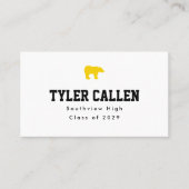 Golden Bear Varsity Graduation Name 名刺 (正面)