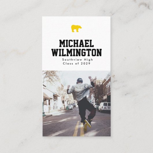 Golden Bear Varsity Graduation Name 名刺 (正面)