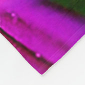 Golden Bee Flower Magic Light Design フリースブランケット (角)