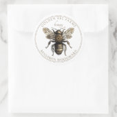 Golden Bee Honey Farms Sticker ラウンドシール (バッグ)