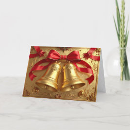 Golden Bells Holiday Card カード
