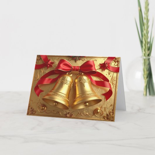 Golden Bells Holiday Card カード (正面)