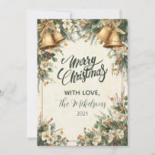 Golden Bells Rustic Christmas シーズンカード (正面)