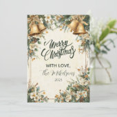 Golden Bells Rustic Christmas シーズンカード (スタンド正面)