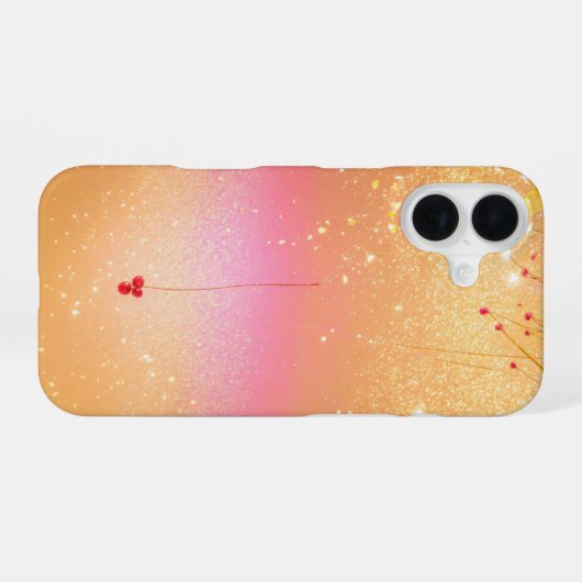 Golden Berry Dream Phone Case - Autumn Magic iPhone 16ケース (裏面横)