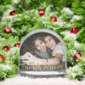 Golden Best Friends Forever Modern Script Photo (クリスマス)