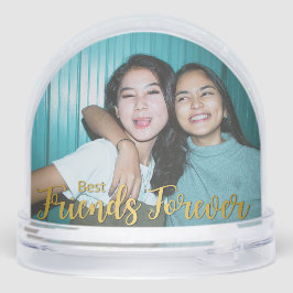 Golden Best Friends Forever Modern Script Photo
