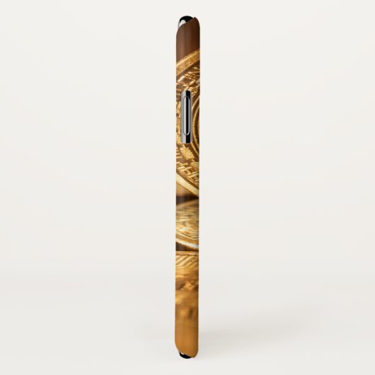 Golden Bitcoin cryptocurrency phone cover Case-Mate iPhoneケース (裏面/右)