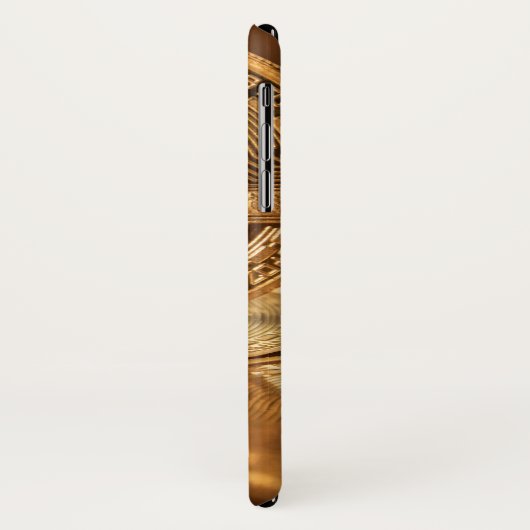 Golden Bitcoin cryptocurrency phone cover Case-Mate iPhoneケース (裏面/左)