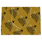 Golden Black Gift Bag ラージペーパーバッグ (正面)