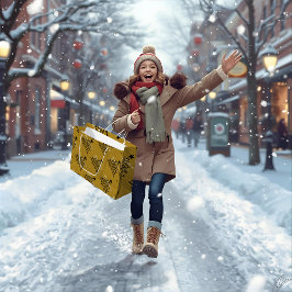 Golden Black Gift Bag ラージペーパーバッグ