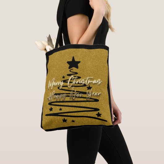 Golden Black Tote トートバッグ (クローズアップ)