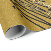 Golden Black Wrapping Paper ラッピングペーパー (ロールコーナー)