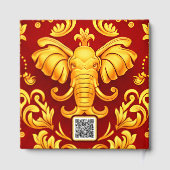 Golden Blessings: Personalized Elephant Mara QR    ゲストブック (裏面)