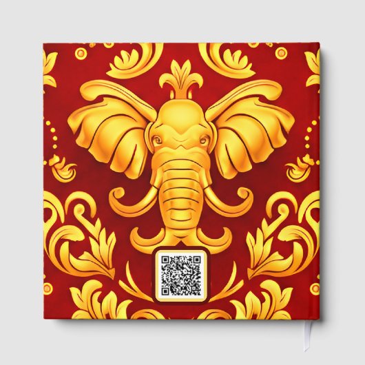 Golden Blessings: Personalized Elephant Mara QR    ゲストブック (裏面)