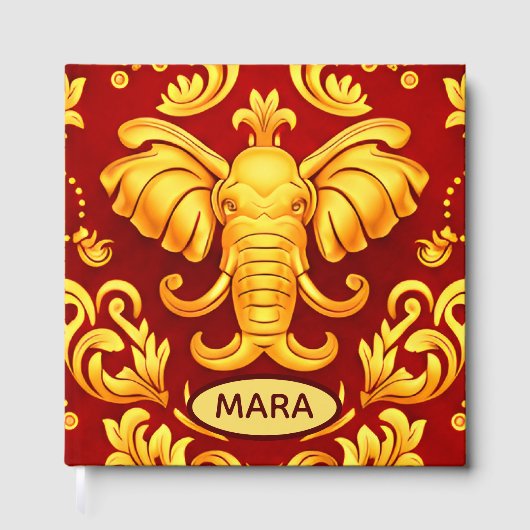 Golden Blessings: Personalized Elephant Mara QR    ゲストブック (正面)