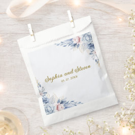 Golden Bloom: Blue & White Floral Wedding  フェイバーバッグ