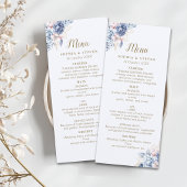 Golden Bloom: Blue & White Floral Wedding  プログラム