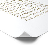 Golden Bloom: Blue & White Floral Wedding  ポスター (角)