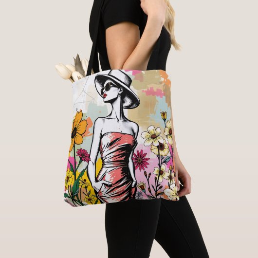 Golden Bloom Duet トートバッグ (クローズアップ)