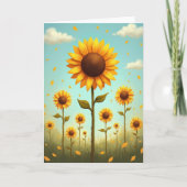 Golden Bloom Field Pattern Card カード (正面)