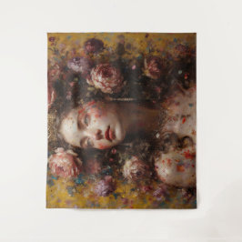 Golden Bloom Goddess – Large Horizontal Wall Tapes タペストリー