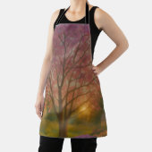Golden Bloom – Sunset Garden Painting エプロン (インサイチュ)
